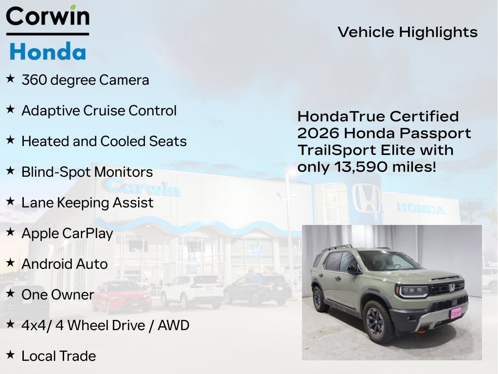 Certified 2026 Honda Passport TrailSport Elite image 9