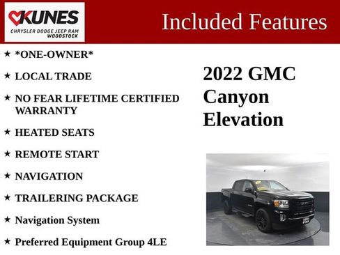 Used 2022 GMC Canyon Elevation w/ Elevation Premium Package image 3