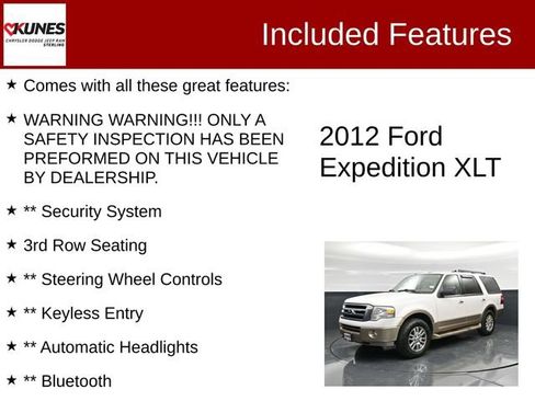 Used 2012 Ford Expedition XLT image 2