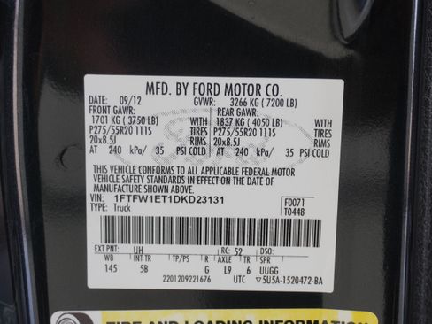 Used 2013 Ford F150 FX4 w/ Luxury Equipment Group AWD/4WD image 35