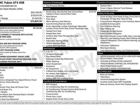 Certified 2021 GMC Yukon AT4 w/ AT4 Premium Plus Package AWD/4WD image 30