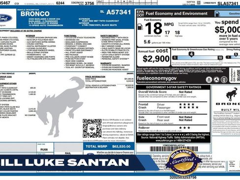 Used 2025 Ford Bronco Badlands AWD/4WD image 1