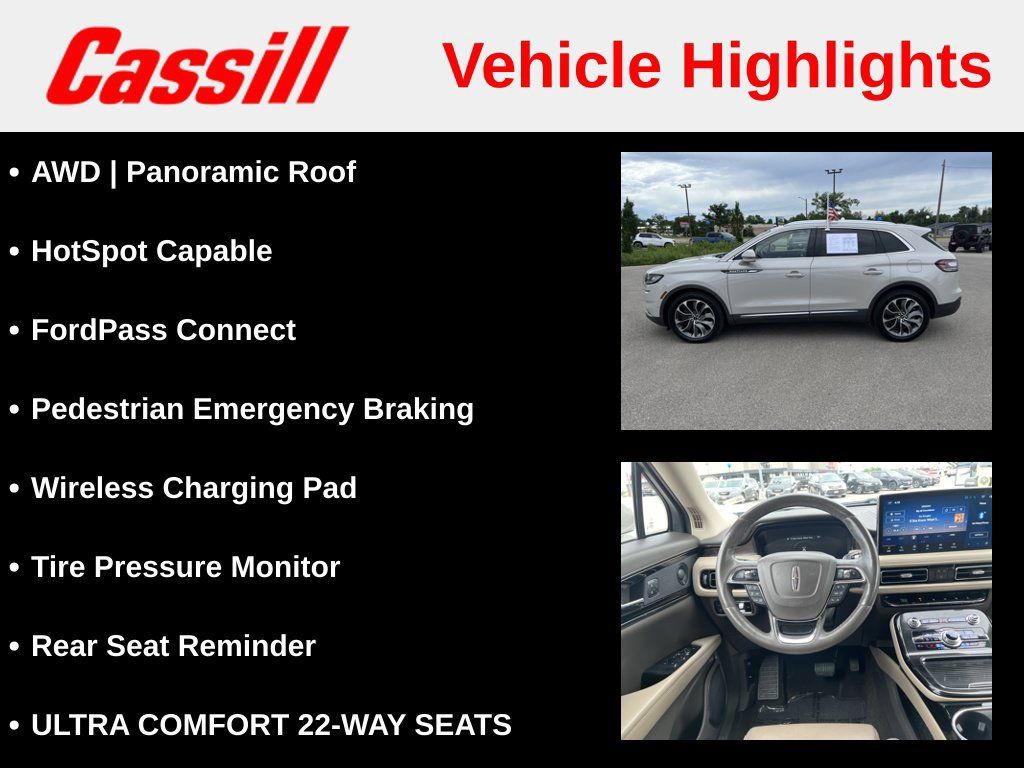 Used 2023 Lincoln Nautilus Reserve w/ Equipment Group 201A AWD/4WD image 7