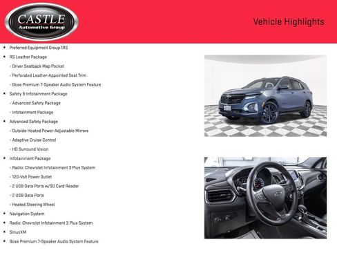 Used 2024 Chevrolet Equinox RS w/ RS Leather Package AWD/4WD image 3