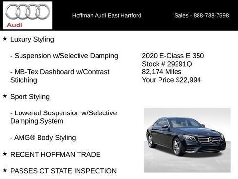 Used 2020 Mercedes-Benz E 350 4MATIC Sedan image 6