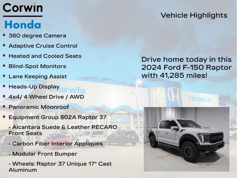 Used 2024 Ford F150 Raptor AWD/4WD image 7