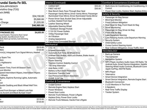 Used 2023 Hyundai Santa Fe SEL w/ Premium Package AWD/4WD image 5