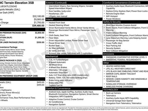 New 2026 GMC Terrain Elevation w/ Elevation Premium Package image 41