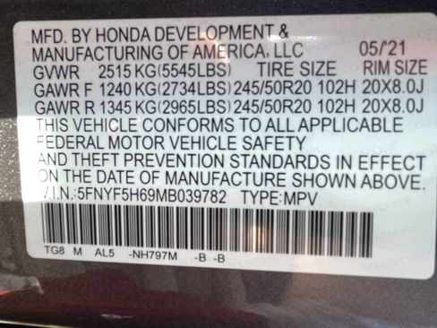 Used 2021 Honda Pilot Touring image 34