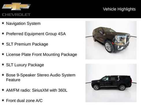 Certified 2022 GMC Yukon XL SLT w/ SLT Premium Package AWD/4WD image 5
