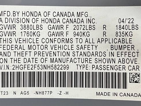Used 2022 Honda Civic Sport image 59