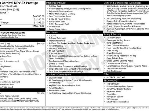 Used 2024 Kia Carnival SX Prestige FWD image 38