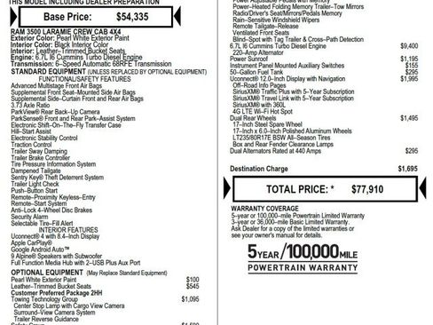 Used 2021 RAM 3500 Laramie w/ Safety Group AWD/4WD image 10