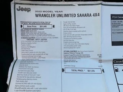 Used 2022 Jeep Wrangler Unlimited Sahara image 20