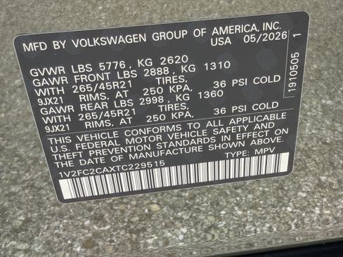 New 2026 Volkswagen Atlas Cross Sport SEL Premium R-Line AWD/4WD image 34