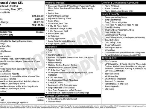 Used 2023 Hyundai Venue SEL w/ Cargo Package FWD image 2