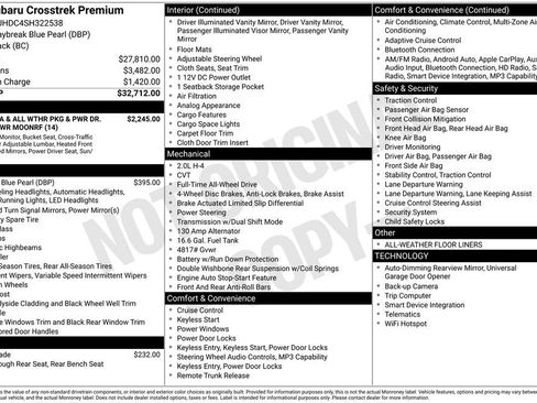 Used 2025 Subaru Crosstrek 2.0i Premium image 3