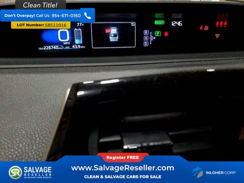 Used 2017 Toyota Prius Two w/ Carpet Mat Package FWD image 12
