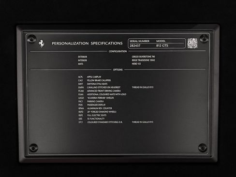 Certified 2022 Ferrari 812 GTS Base image 22