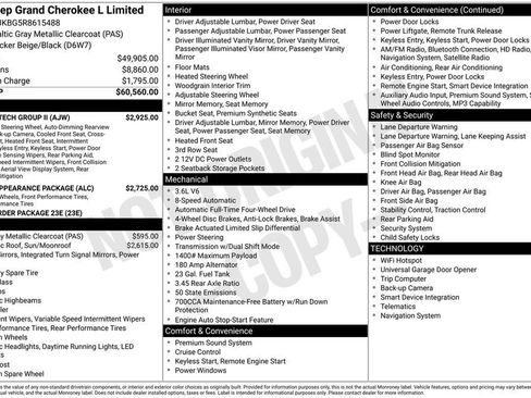 Used 2024 Jeep Grand Cherokee L Limited w/ Luxury Tech Group II AWD/4WD image 2
