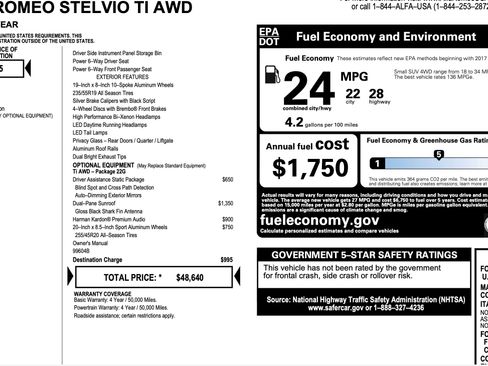 Used 2018 Alfa Romeo Stelvio Ti AWD/4WD image 3