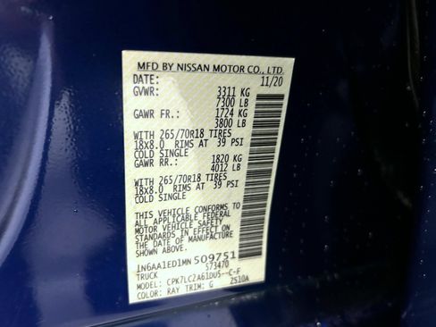 Used 2021 Nissan Titan SV w/ SV Convenience Package AWD/4WD image 25