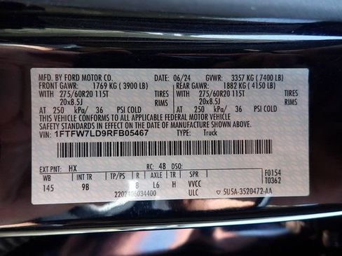 Certified 2024 Ford F150 Platinum w/ Equipment Group 702A High AWD/4WD image 22