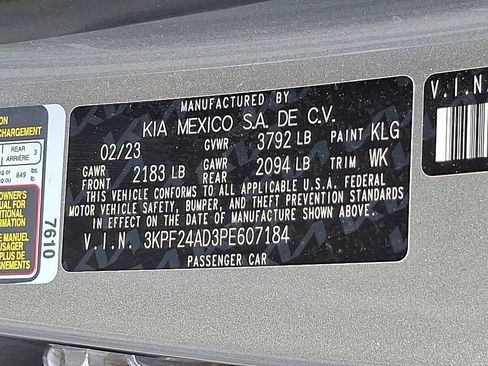 Certified 2023 Kia Forte LXS w/ LXS Technology Package FWD image 26