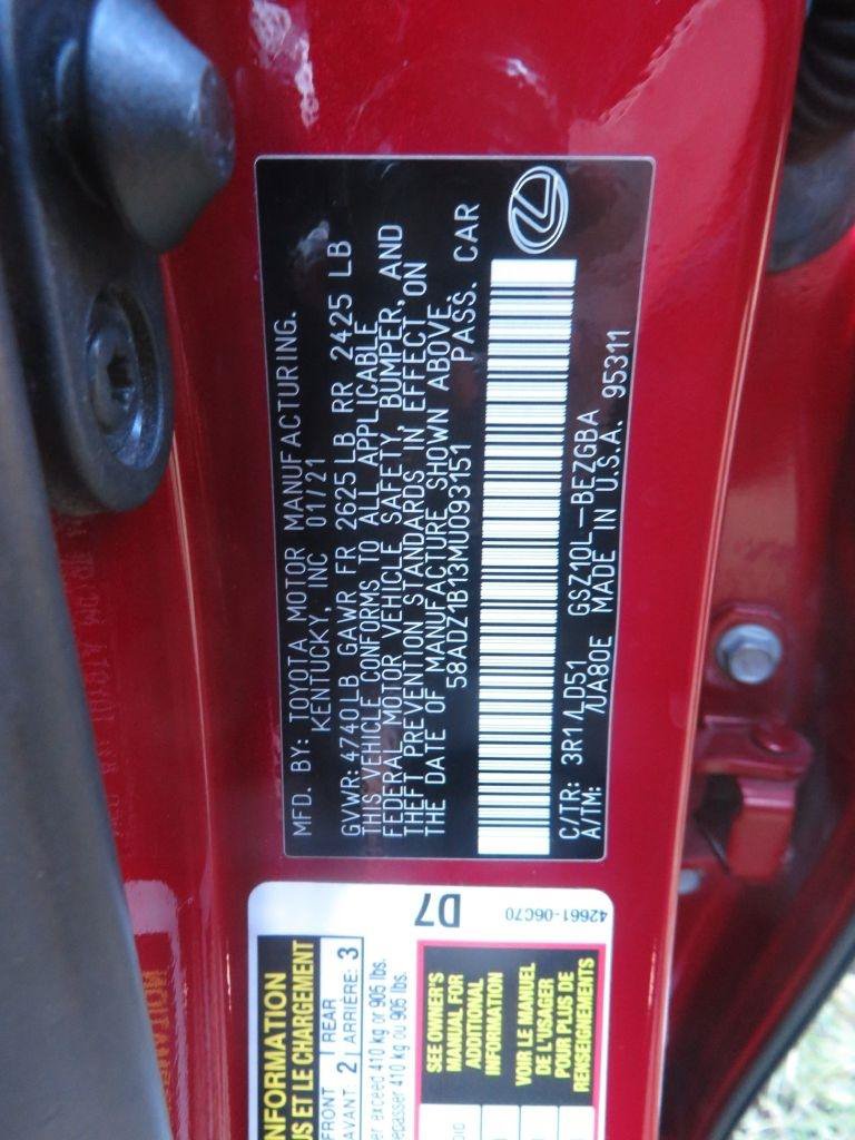 Used 2021 Lexus ES 350 w/ Premium Package FWD image 29
