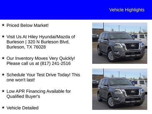 Used 2023 Nissan Armada SV w/ Cargo Package image 9