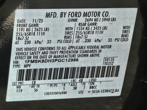 Certified 2023 Ford Explorer XLT w/ Equipment Group 202A image 34