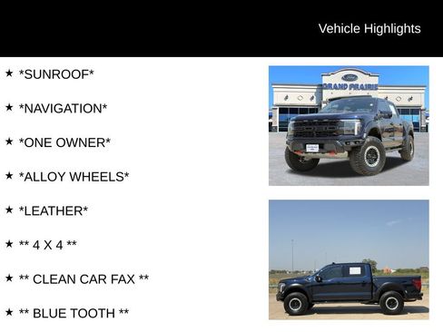 Certified 2024 Ford F150 Raptor w/ Equipment Group 803A Raptor R AWD/4WD image 4