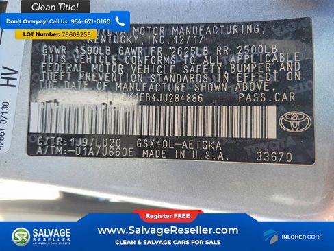 Used 2018 Toyota Avalon XLE image 16