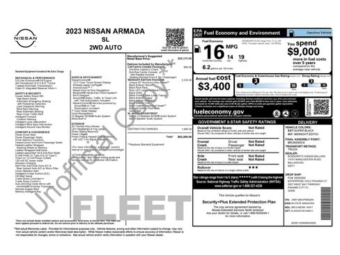 Used 2023 Nissan Armada SL w/ Midnight Edition Package image 19