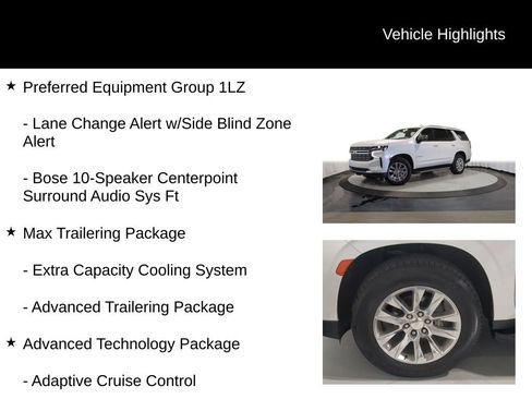 Used 2023 Chevrolet Tahoe Premier w/ Advanced Technology Package AWD/4WD image 32