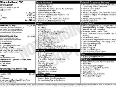 Used 2025 GMC Acadia Denali w/ Super Cruise Package image 41