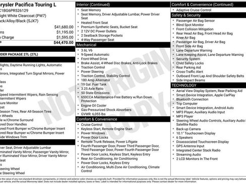 Used 2023 Chrysler Pacifica Touring-L FWD image 6