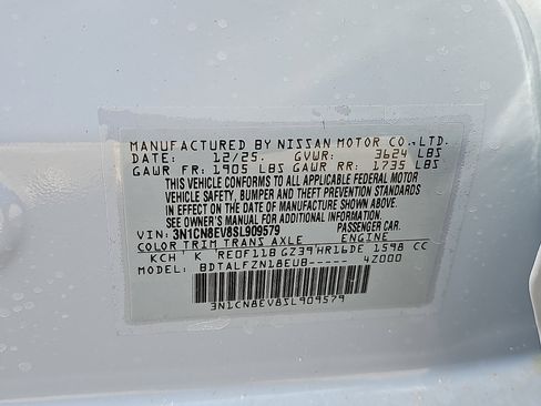 New 2025 Nissan Versa SV w/ Trunk Package image 18