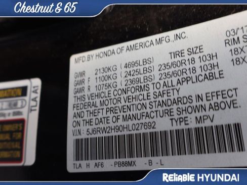 Used 2017 Honda CR-V Touring image 42