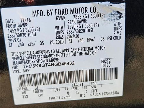 Used 2017 Ford Explorer Sport w/ Equipment Group 401A image 22