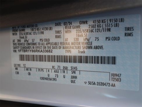 Certified 2024 Ford Transit 250 Low Roof w/ Exterior Upgrade Package image 23