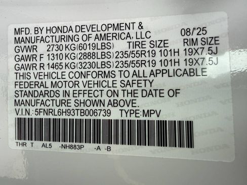 Used 2026 Honda Odyssey Elite image 55
