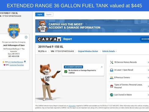 Used 2019 Ford F150 XL w/ Equipment Group 101A Mid AWD/4WD image 9