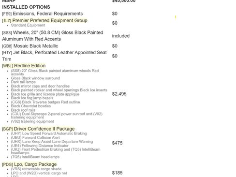 Used 2019 Chevrolet Traverse Premier w/ Redline Edition image 60