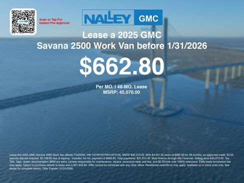 New 2025 GMC Savana 2500 w/ Driver Convenience Package image 3