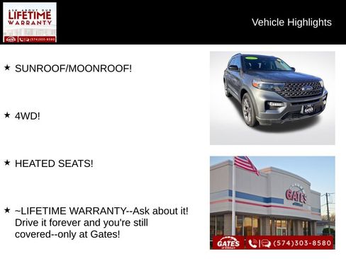 Used 2022 Ford Explorer XLT w/ Equipment Group 202A image 7