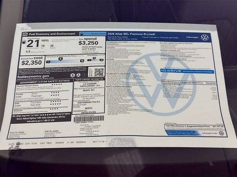 New 2026 Volkswagen Atlas SEL Premium R-Line AWD/4WD image 20
