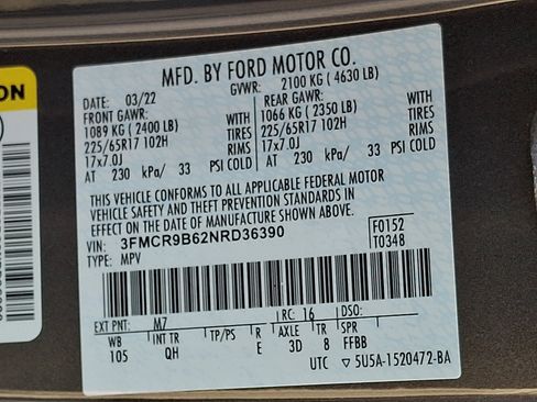 Used 2022 Ford Bronco Sport Big Bend w/ Convenience Package AWD/4WD image 27