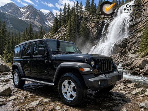 Certified 2022 Jeep Wrangler Unlimited Sport AWD/4WD image 1