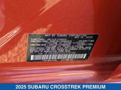 Certified 2025 Subaru Crosstrek 2.0i Premium image 37